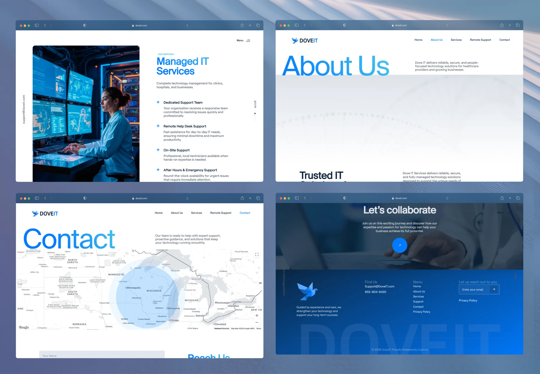 DoveIT website detail 2